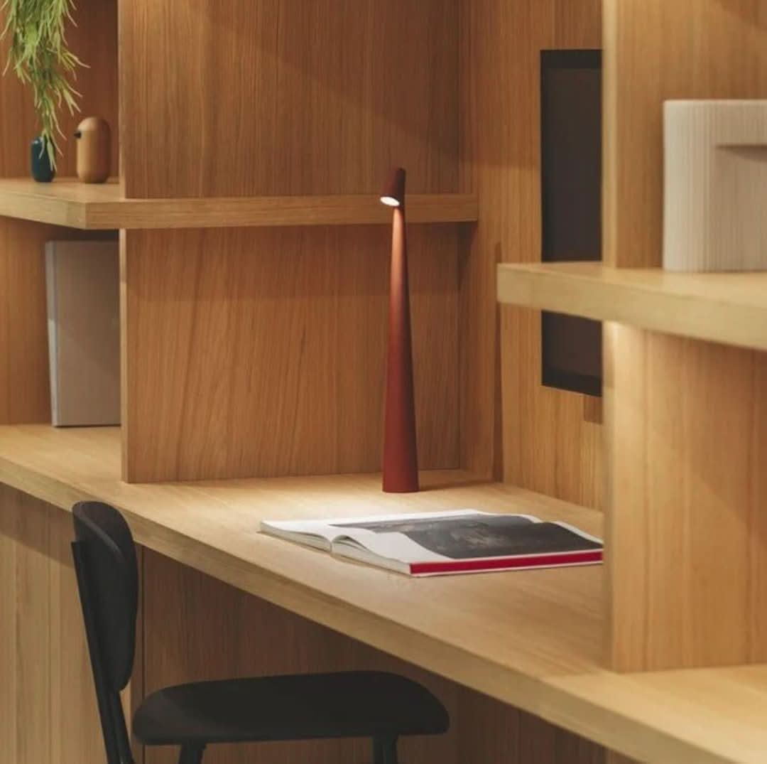 Karnz | Nordisk Minimalistisk Design Stämningsljus | Trådlös | LED | Lampa för läsning | Bordslampa