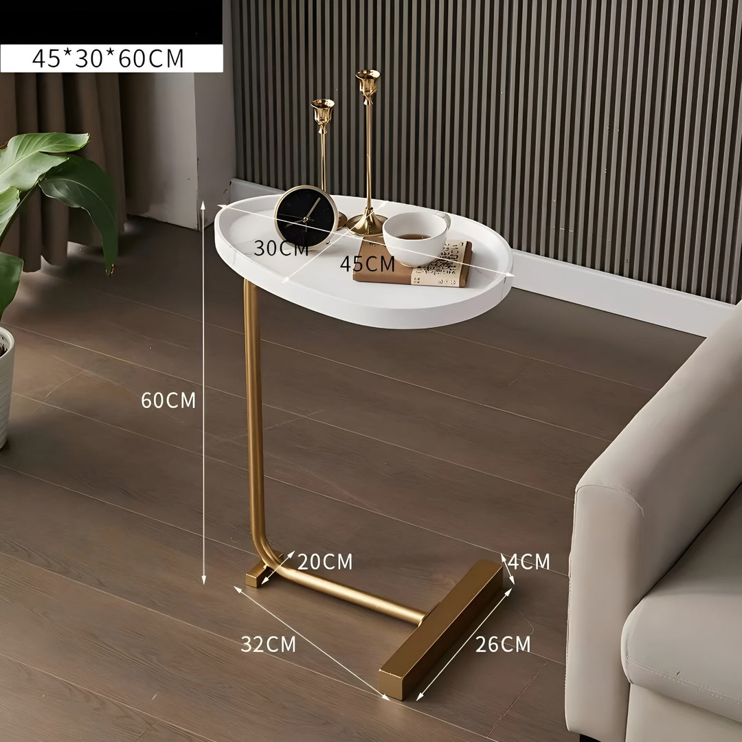 Mindre rullbar soffbord – Stilren och mångsidig | Kompakt för hemmet, hotell eller gästrum | Karnz