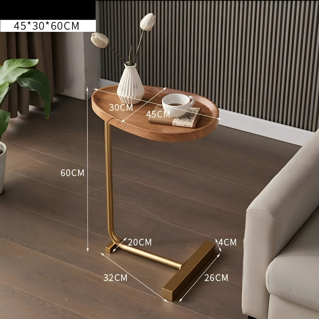 Mindre rullbar soffbord – Stilren och mångsidig | Kompakt för hemmet, hotell eller gästrum | Karnz