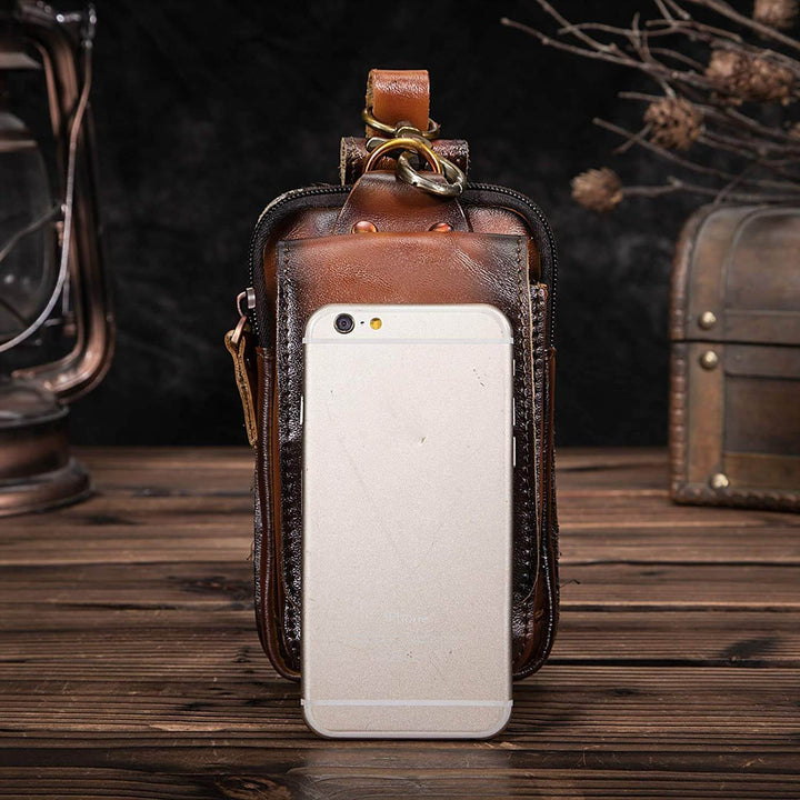 Högkvalitativ herrmidjeväska i läder – Guardian Leather
