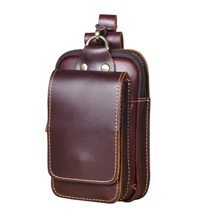 Högkvalitativ herrmidjeväska i läder – Guardian Leather