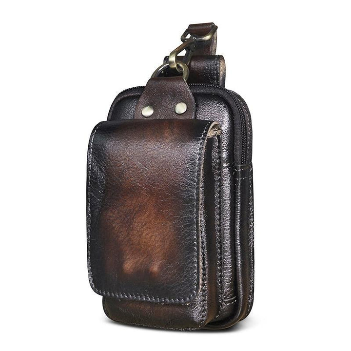 Högkvalitativ herrmidjeväska i läder – Guardian Leather
