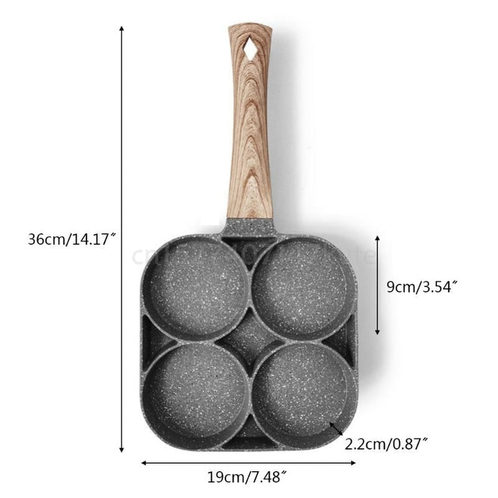 Non-stick 4-äggspanna