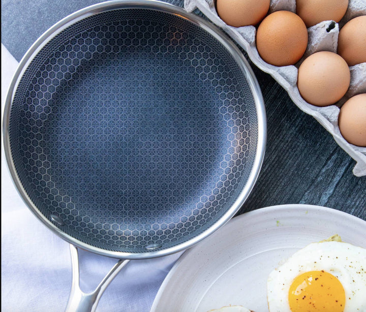 Högkvalitativ stekpanna i rostfritt stål med non-stick pixelteknologi – Perfekt för hälsosam stekning