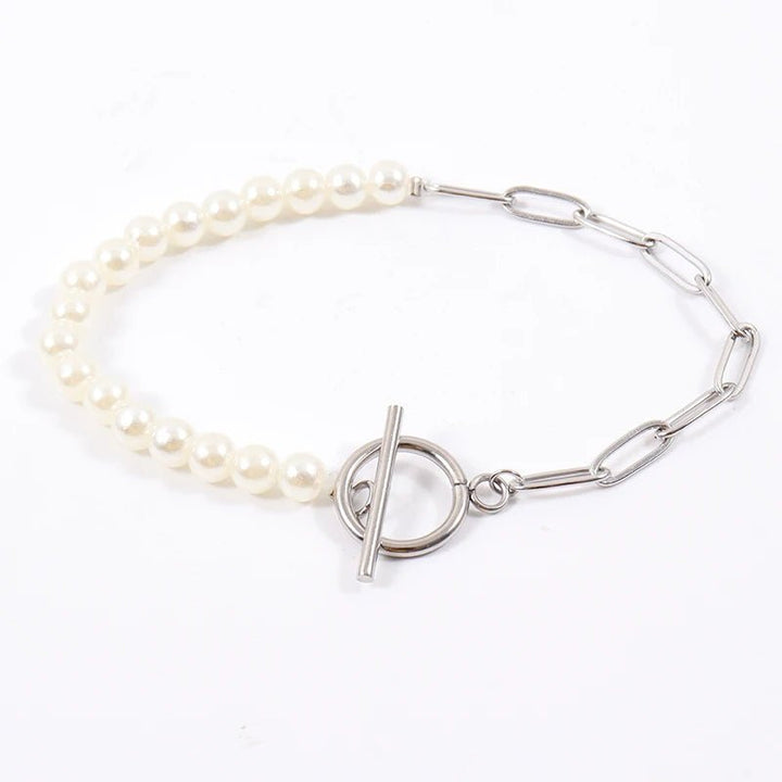 Karnz | Pappersklämma Halsband Perle blandat Armband och Halsband