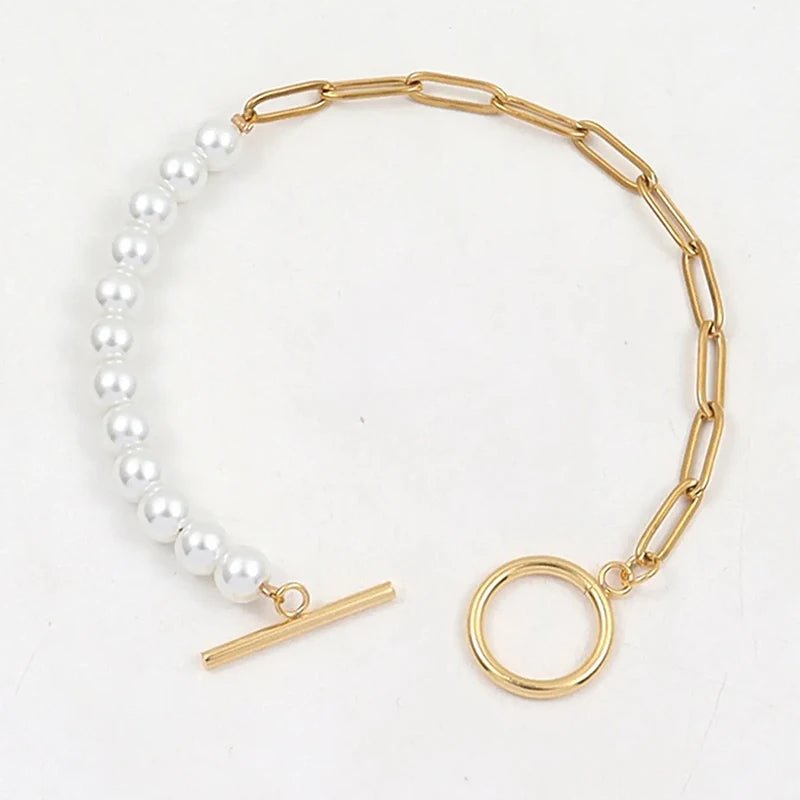 Karnz | Pappersklämma Halsband Perle blandat Armband och Halsband