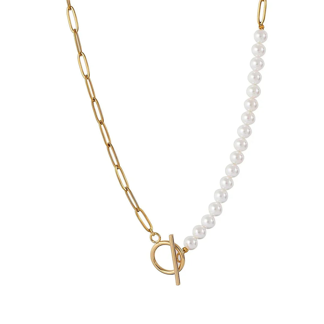 Karnz | Pappersklämma Halsband Perle blandat Armband och Halsband
