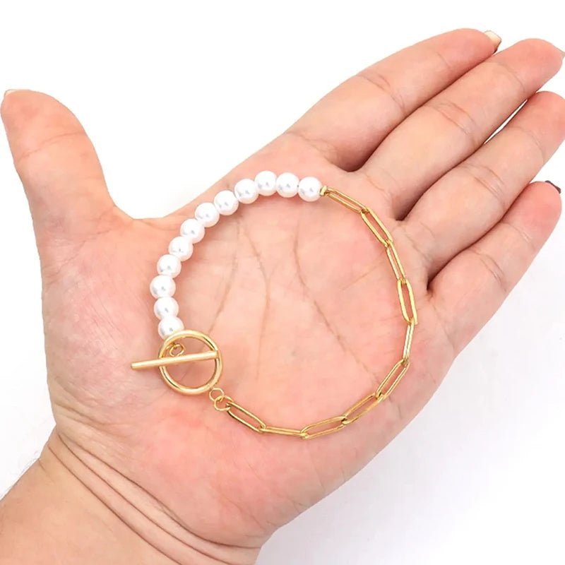 Karnz | Pappersklämma Halsband Perle blandat Armband och Halsband