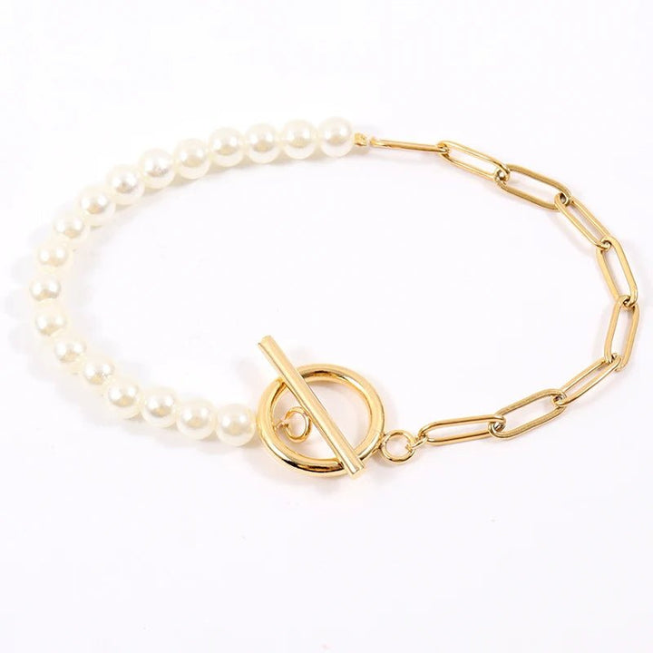 Karnz | Pappersklämma Halsband Perle blandat Armband och Halsband