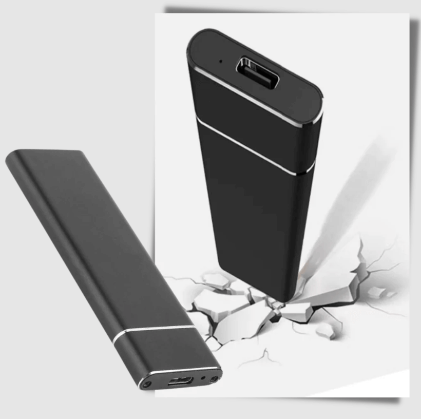 SafeStorage - Extern Mini-SSD-hårddisk 128 GB