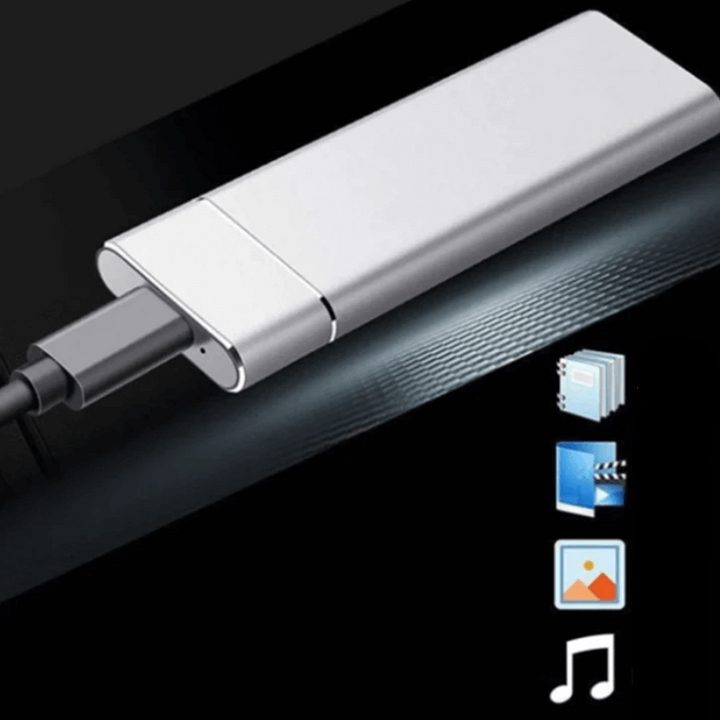 SafeStorage - Extern Mini-SSD-hårddisk 128 GB