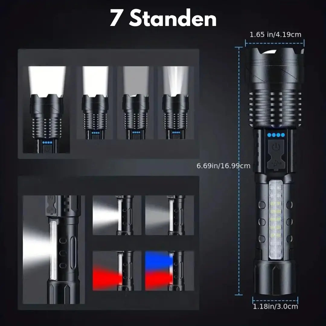 PowerBeam Militärficklampa med 5000 Lumen