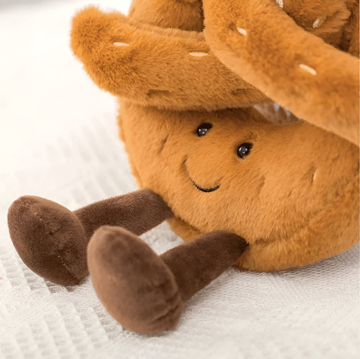 Plushbaguette – Mjuk kuddformad som frukostdesign