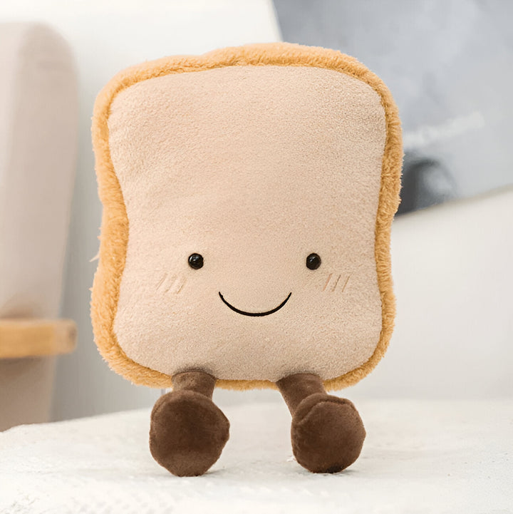 Plushbaguette – Mjuk kuddformad som frukostdesign