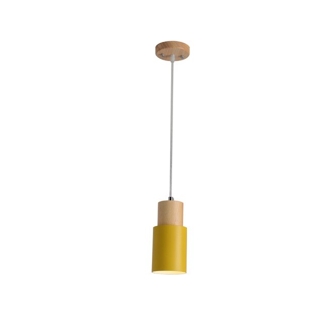 Designerhängande lampa med nordisk träfot