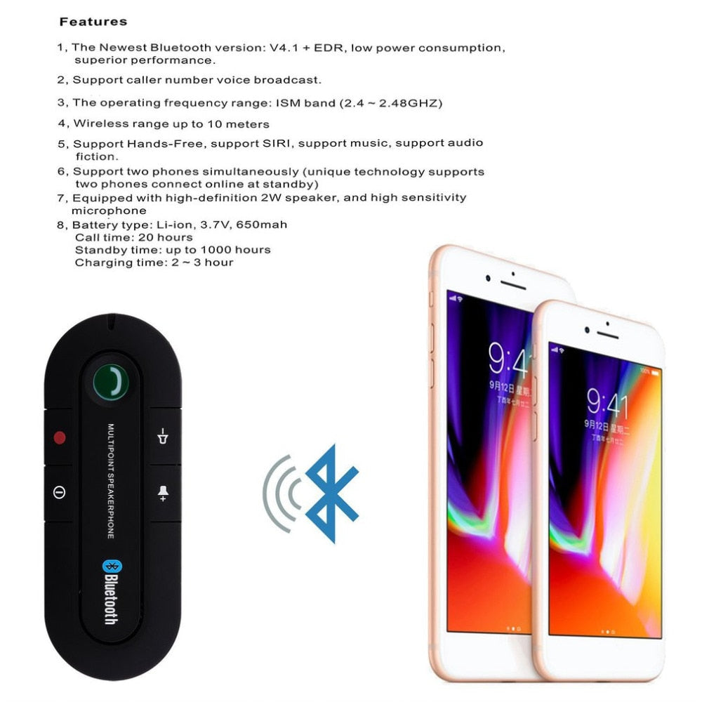 Sandsberg | Bluetooth Handsfree Bilhögtalare