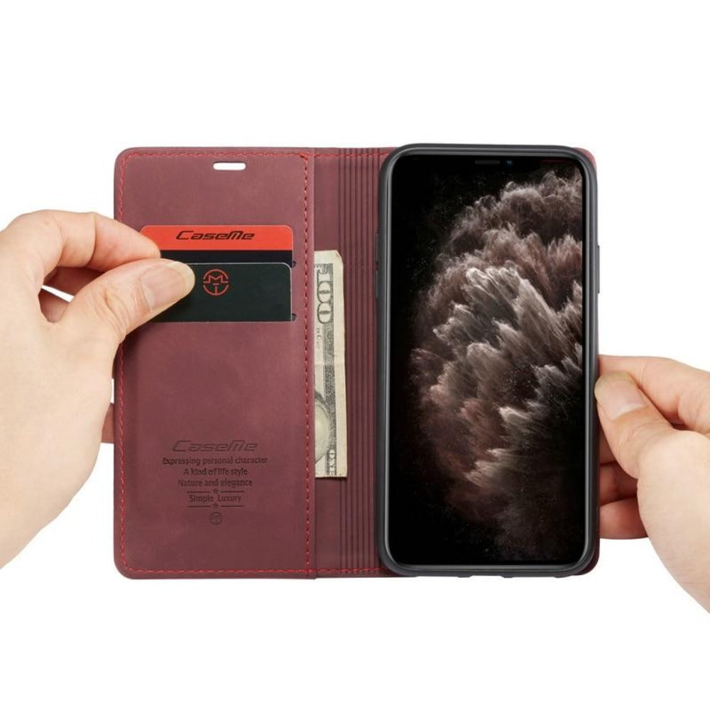 Karnz | Magnetisk Flip Wallet-fodral för iPhone