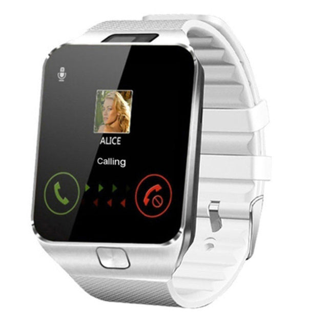 Smartwatch Stöd SIM-kort Flera språk Pekskärm Bluetooth Sport Fitness Tracker Kamera Handled Smartphone Klocka