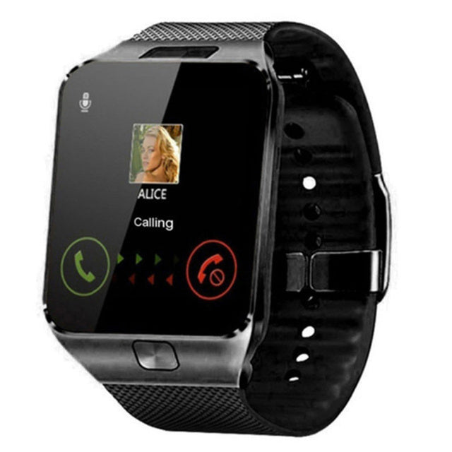 Smartwatch Stöd SIM-kort Flera språk Pekskärm Bluetooth Sport Fitness Tracker Kamera Handled Smartphone Klocka