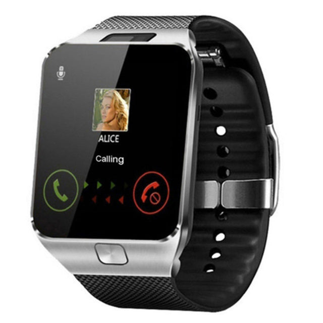 Smartwatch Stöd SIM-kort Flera språk Pekskärm Bluetooth Sport Fitness Tracker Kamera Handled Smartphone Klocka
