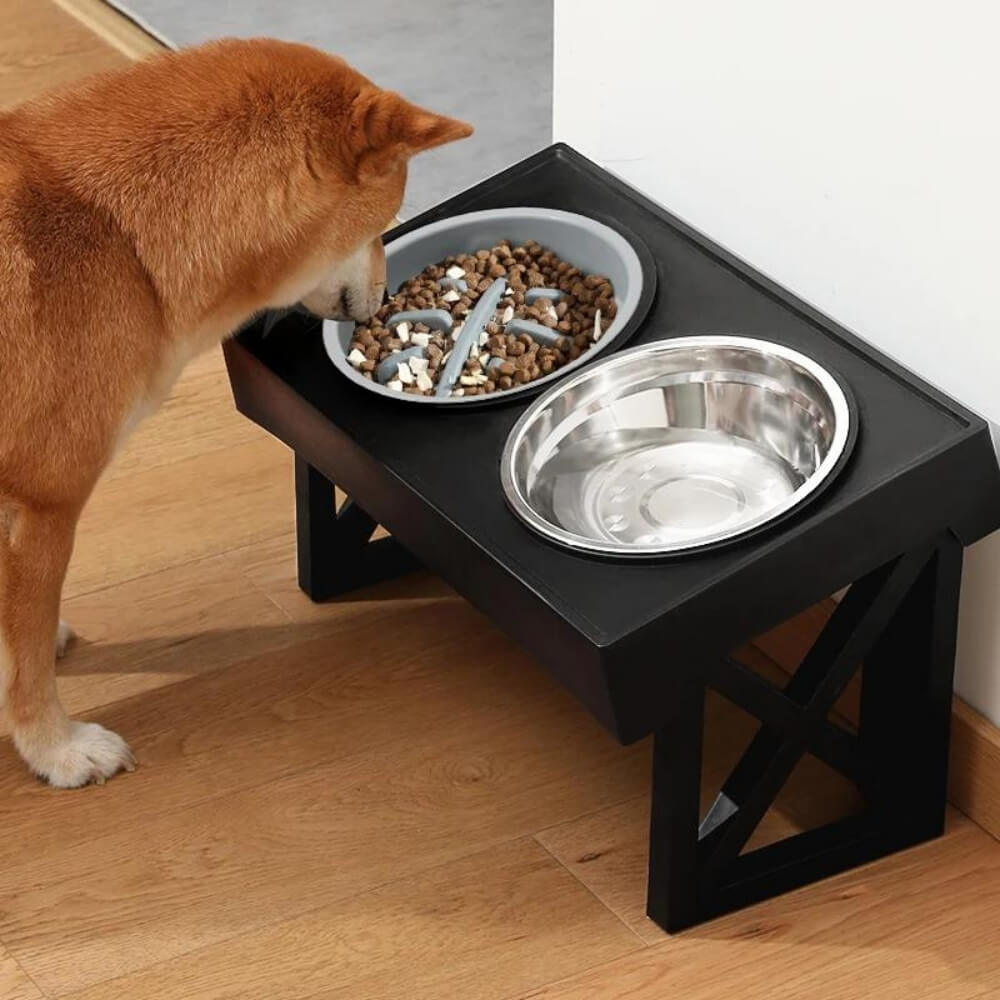 PupLift Höjd Hundskål – Ergonomisk &amp; Långsam Matning för Hälsosamma Måltider | Karnz