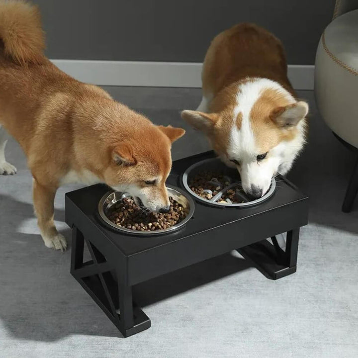 PupLift Höjd Hundskål – Ergonomisk &amp; Långsam Matning för Hälsosamma Måltider | Karnz