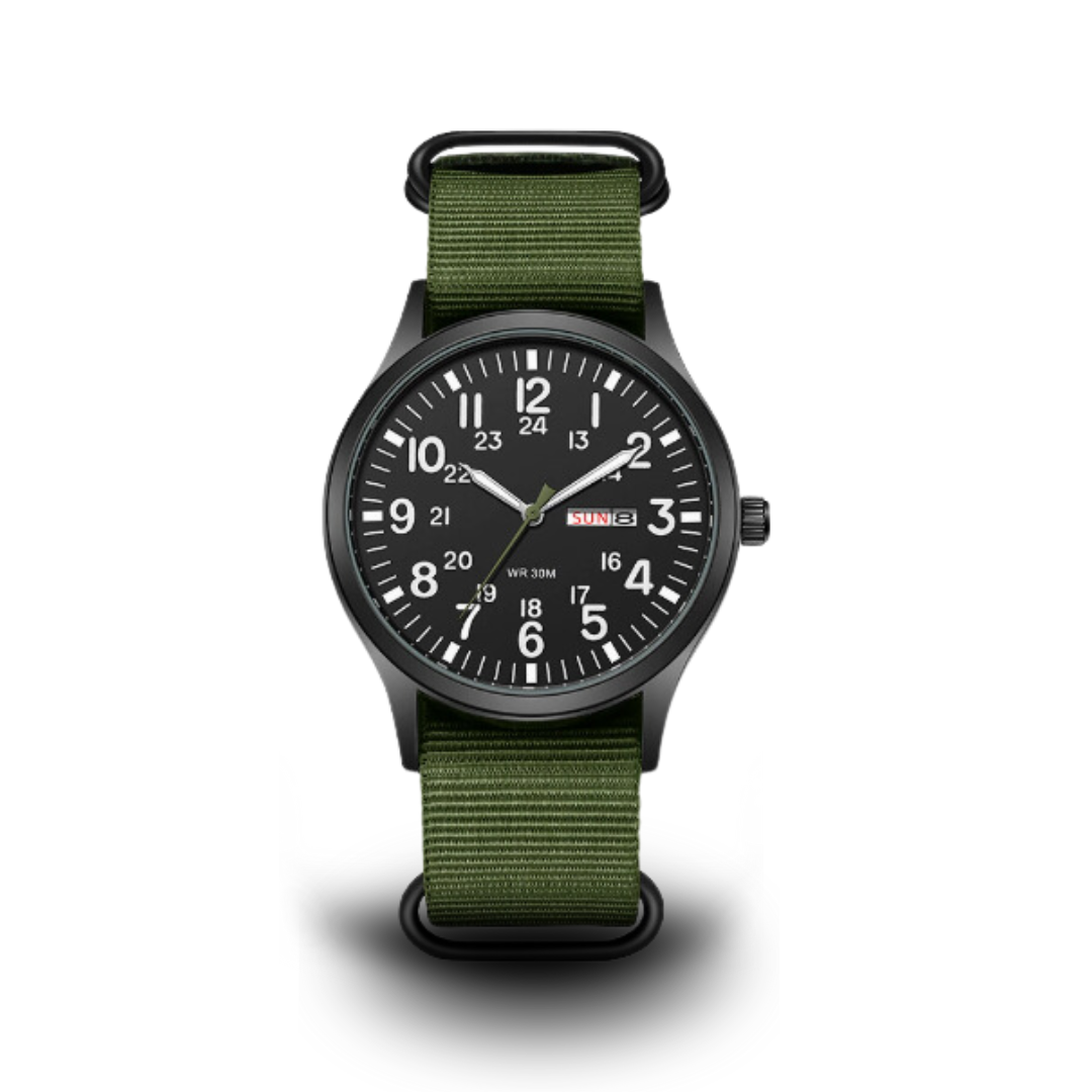 Vattentät herr-Outdoor-armbandsur med safirglas