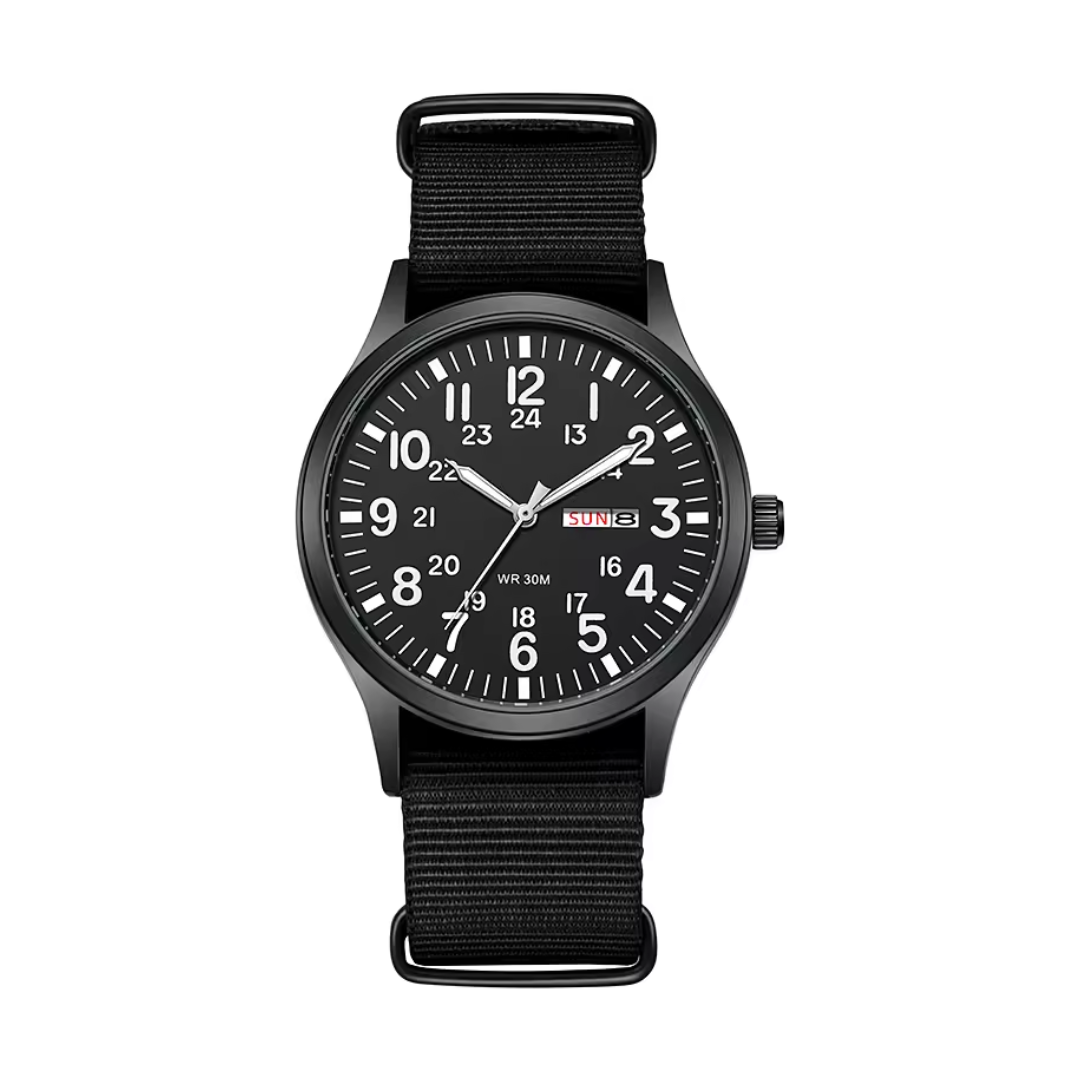 Vattentät herr-Outdoor-armbandsur med safirglas