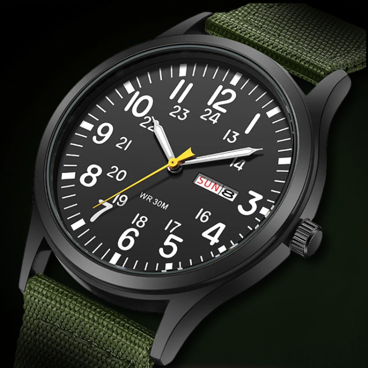 Vattentät herr-Outdoor-armbandsur med safirglas