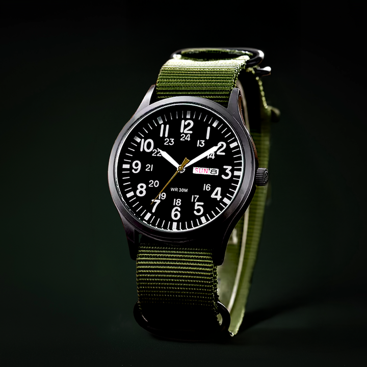 Vattentät herr-Outdoor-armbandsur med safirglas