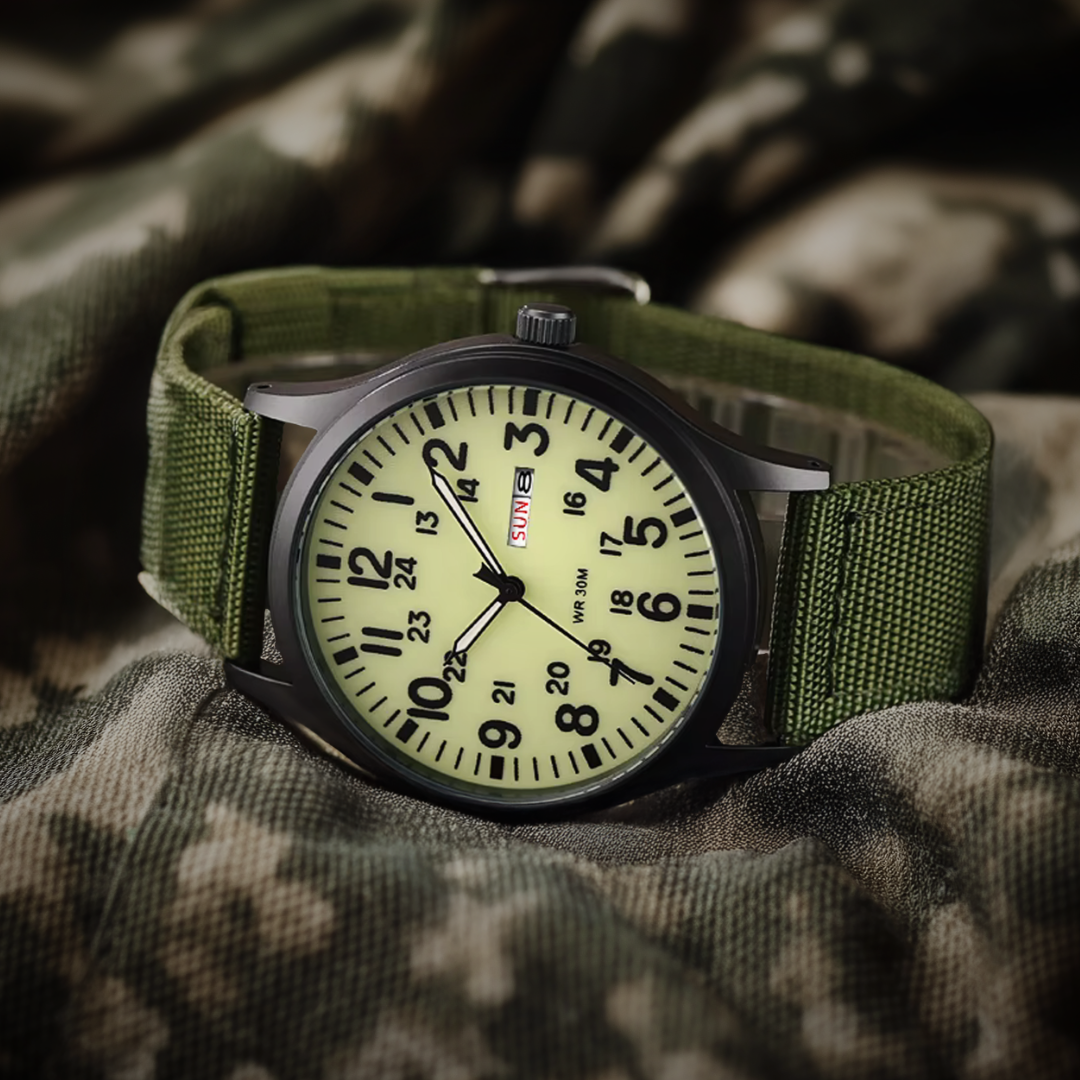 Vattentät herr-Outdoor-armbandsur med safirglas