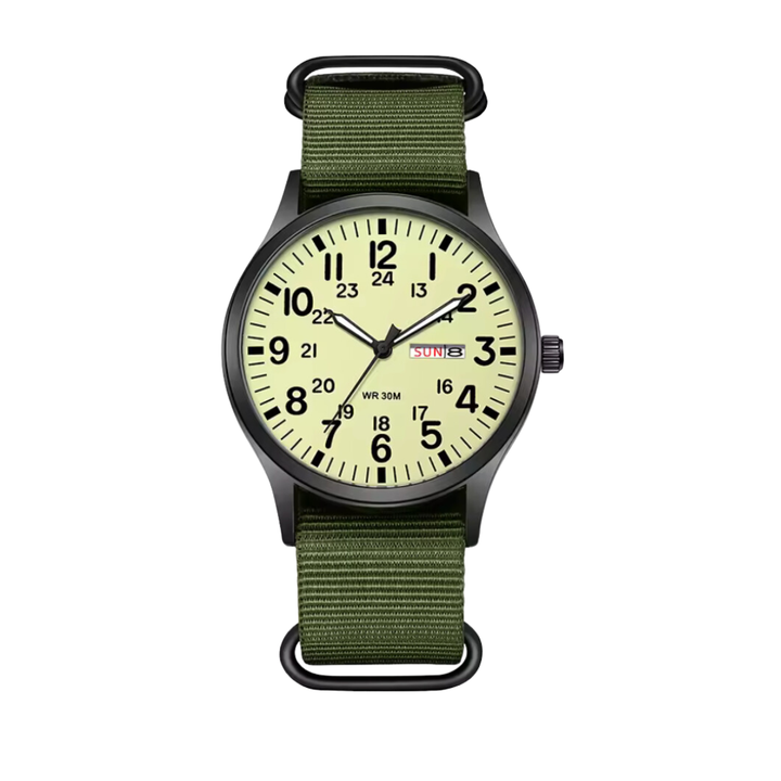Vattentät herr-Outdoor-armbandsur med safirglas