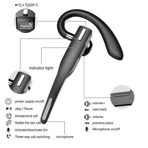 Trådlösa Bluetooth-hörlurar med lång batteritid och brusreducering | Karnz