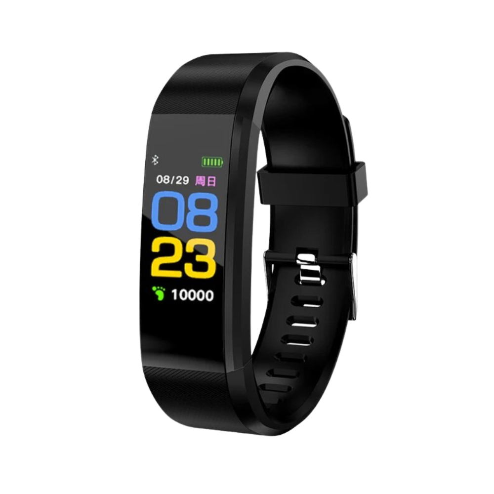 Sandsberg | Senior Smartwatch – Grundläggande fitness-tracker med stegräknare, pulsmätare och användarvänlig design