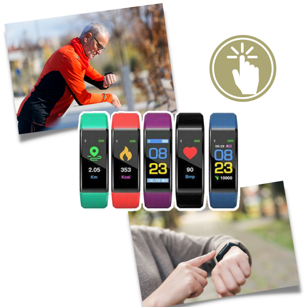 VitaWatch | Senior-smartwatch med hälsomonitor och stor LED-skärm | Karnz