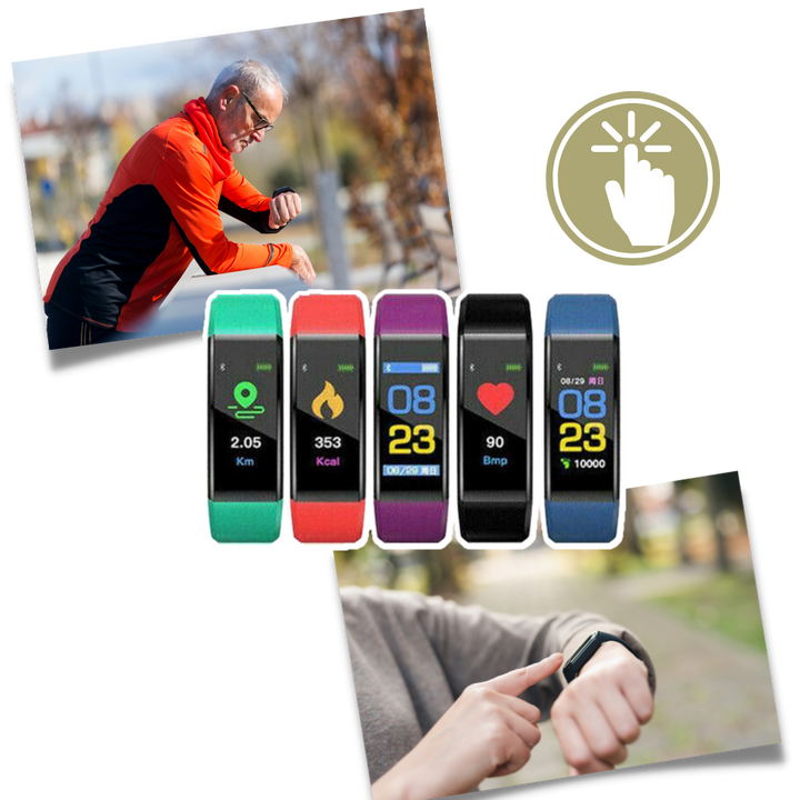 VitaWatch | Senior-smartwatch med hälsomonitor och stor LED-skärm | Karnz