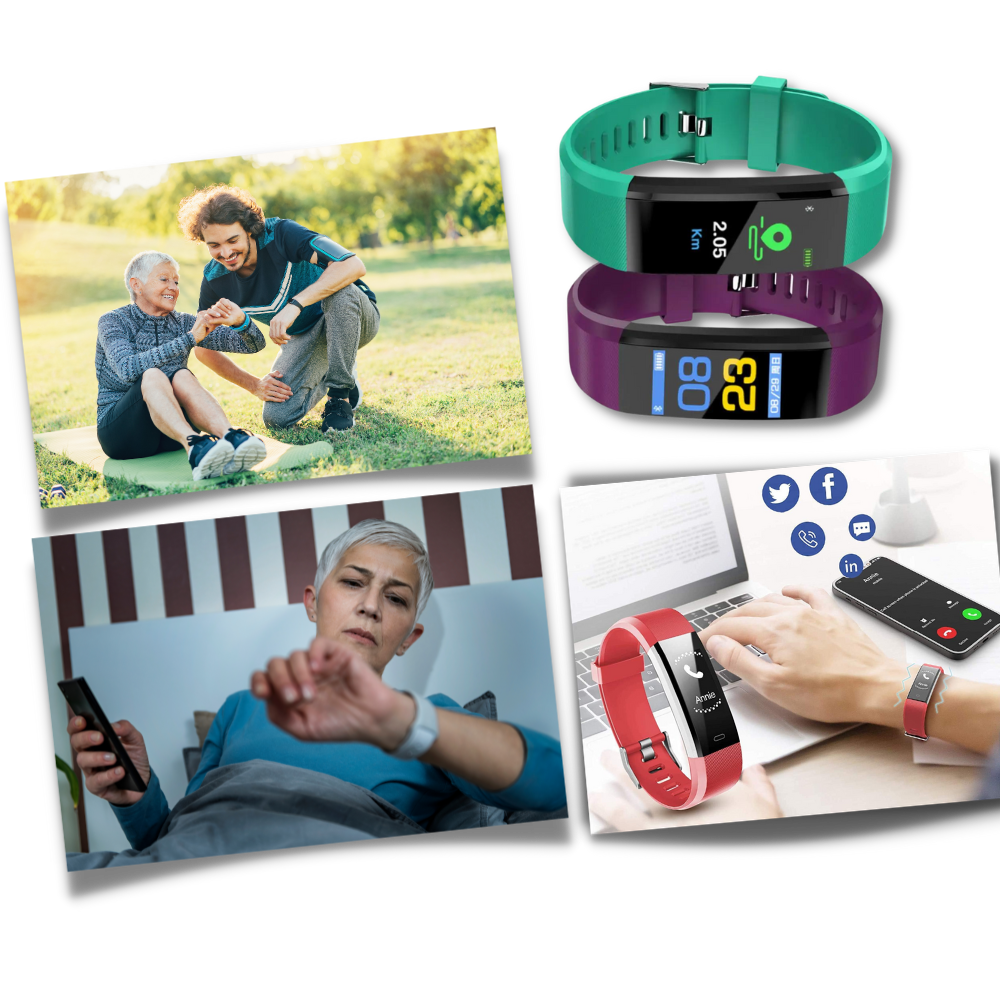 VitaWatch | Senior-smartwatch med hälsomonitor och stor LED-skärm | Karnz