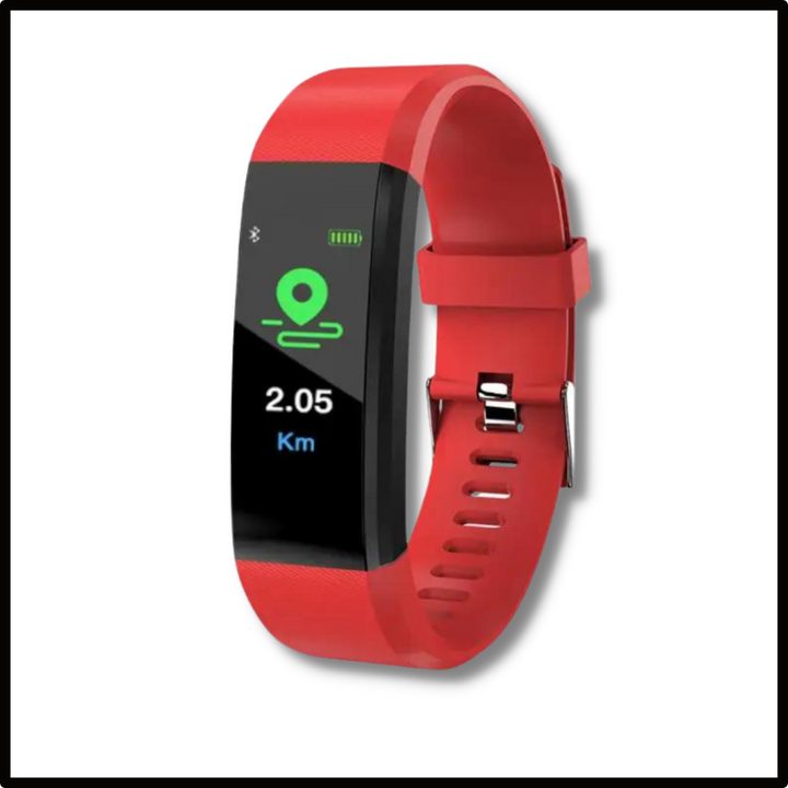 Sandsberg | Senior Smartwatch – Grundläggande fitness-tracker med stegräknare, pulsmätare och användarvänlig design