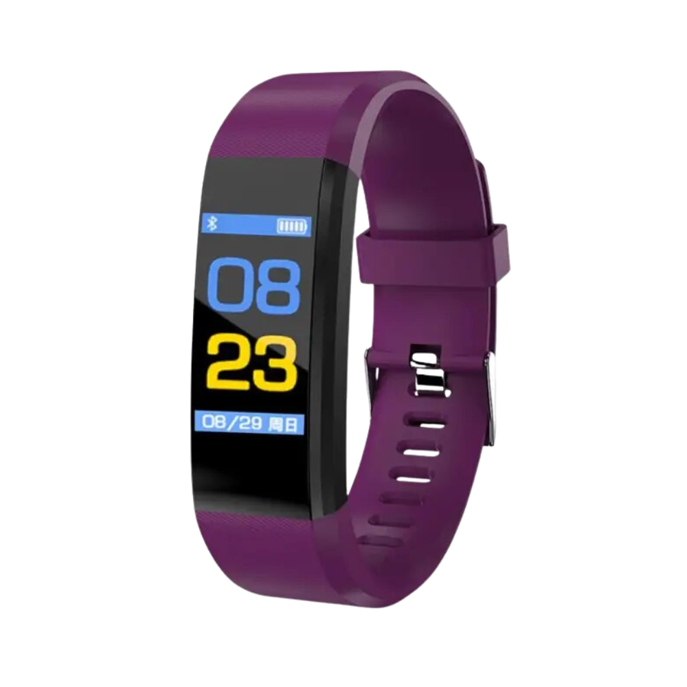 Sandsberg | Senior Smartwatch – Grundläggande fitness-tracker med stegräknare, pulsmätare och användarvänlig design