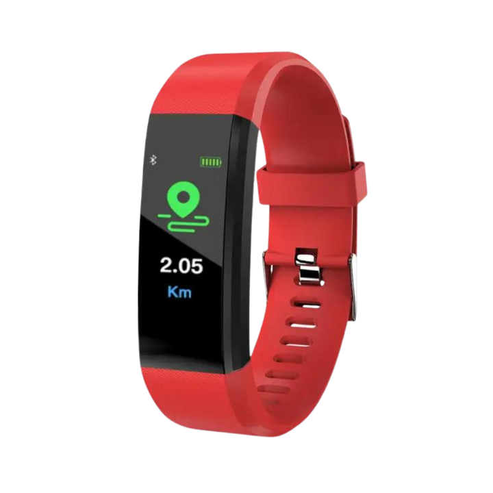Sandsberg | Senior Smartwatch – Grundläggande fitness-tracker med stegräknare, pulsmätare och användarvänlig design