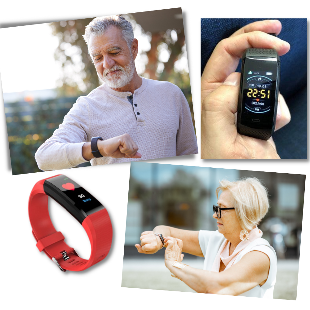 Karnz | Senior Smartwatch | Hjärtfrekvens &amp; Blodtryck alltid i fokus