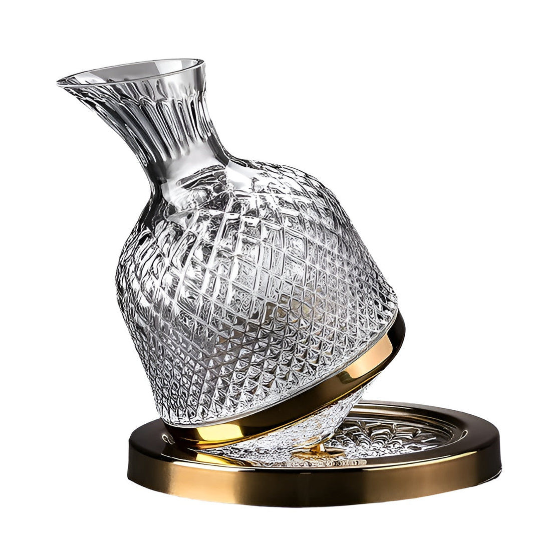Kristallglas Karaff – 360° roter och elegant | 1,5 L vin- och dryckesdispenser | Karnz