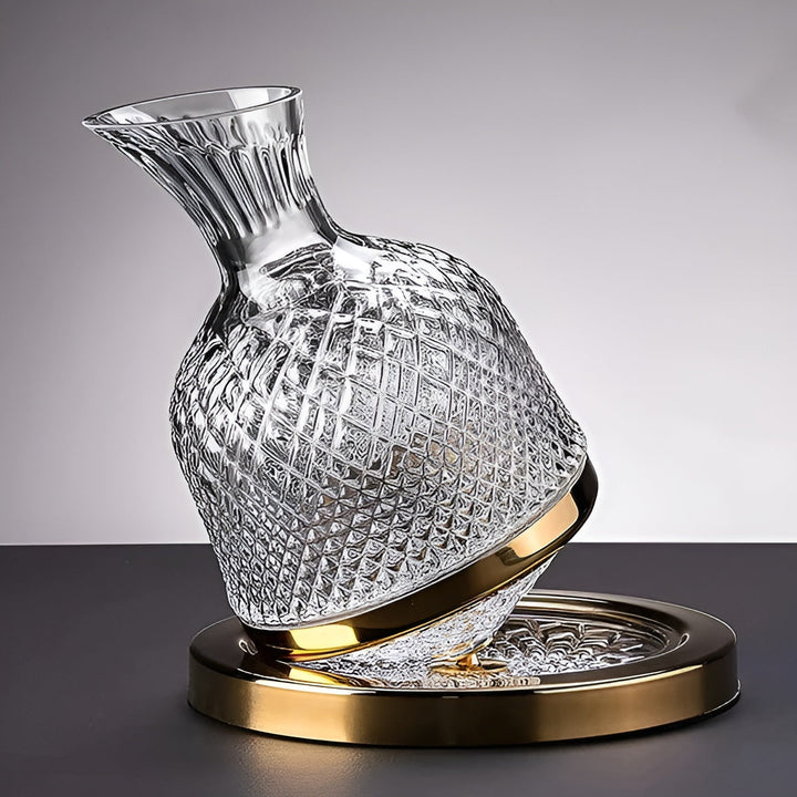 Kristallglas Karaff – 360° roter och elegant | 1,5 L vin- och dryckesdispenser | Karnz