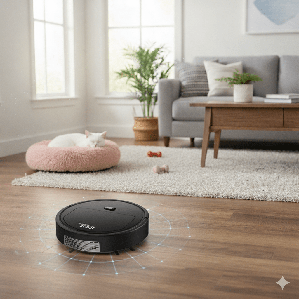 SILENTDUST – Intelligent städrobot med ultratyst rengöring och HEPA-filtrering