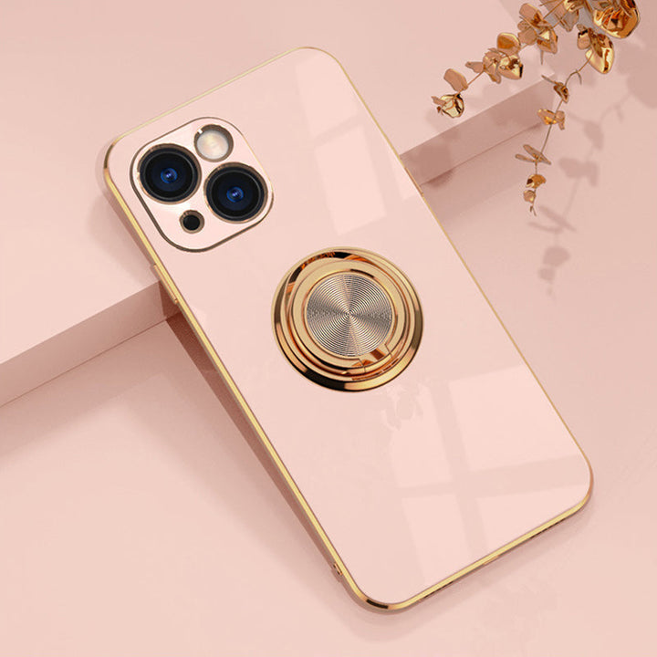 Platt iPhone-fodral med ring | Karnz