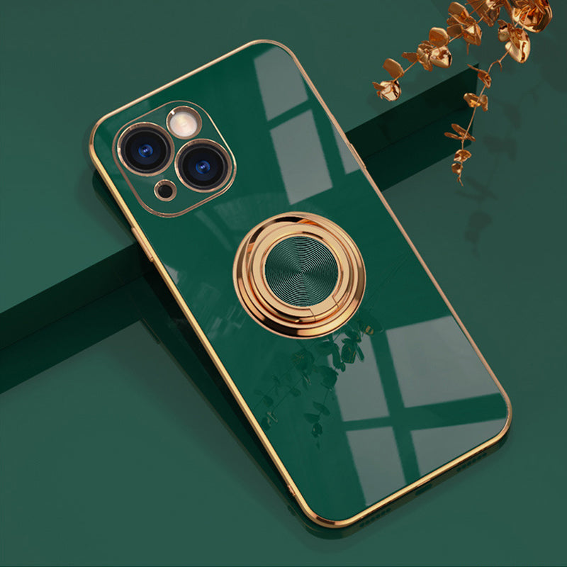 Platt iPhone-fodral med ring | Karnz