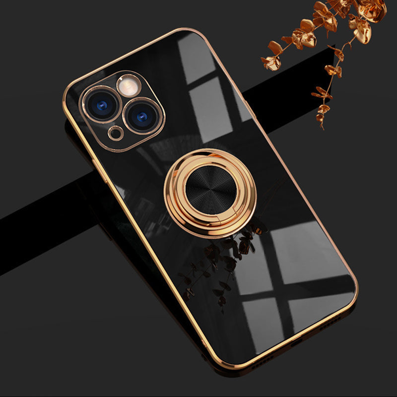 Platt iPhone-fodral med ring | Karnz