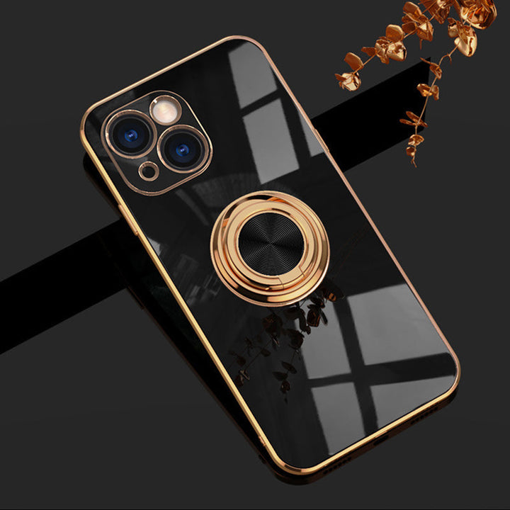 Platt iPhone-fodral med ring | Karnz