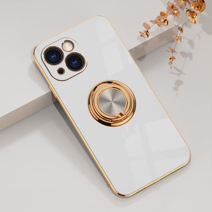 Platt iPhone-fodral med ring | Karnz