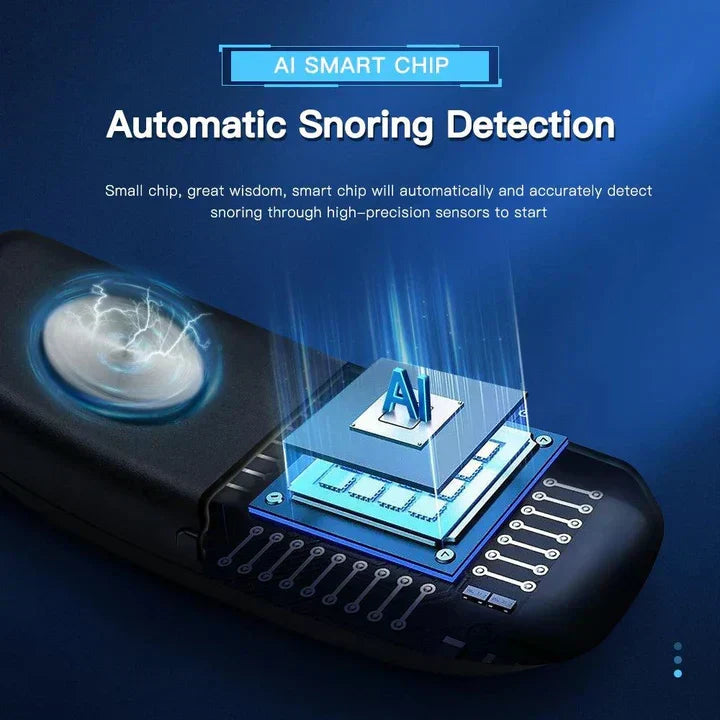 Sandsberg | Smart Anti-Snarkapparat EMS Puls Stop Snarkning Bärbar Bekväm Sömn Bra Stop Snarkning Hälsovård Sömnapné Hjälp USB